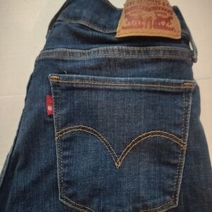 Levi's 710 Super Skinny Blue Denim Jeans